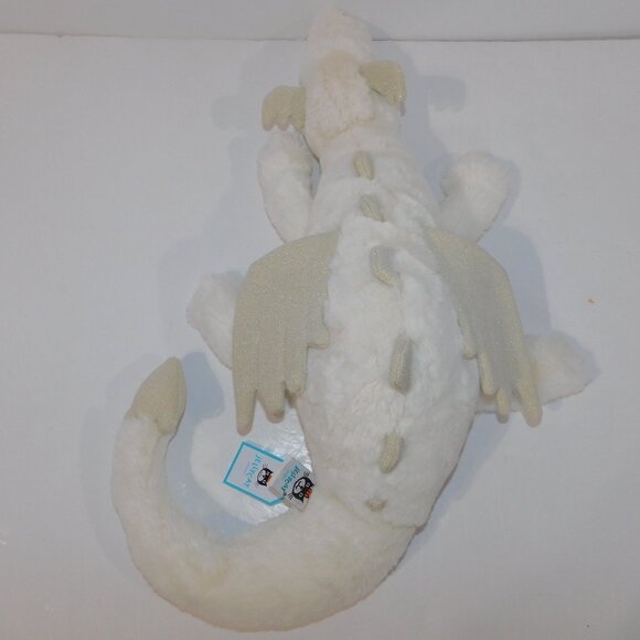 Jellycat Large Snow Dragon SNWD22 New with Tag Original Run 2020 NWT - Picture 2 of 11